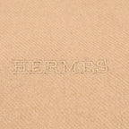 Hermes Logo Embroidery Cashmere Fringe Scarf — view 4