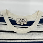 Hermes Blue Border Crew Neck T-Shirt XL — view 8
