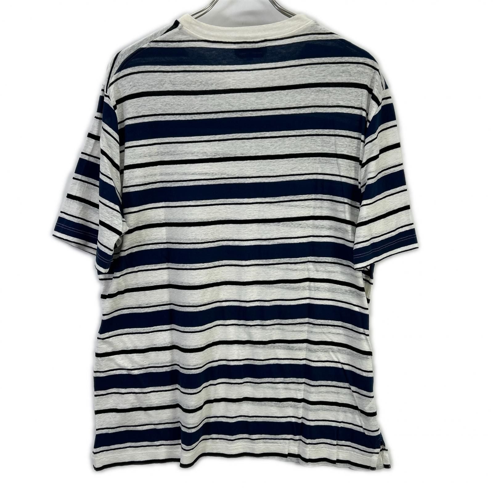 Hermes Blue Border Crew Neck T-Shirt XL — view 2