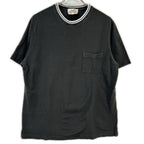 Hermes Black Pique Embroidery T-Shirt XL