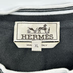 Hermes Black Pique Embroidery T-Shirt XL — view 3