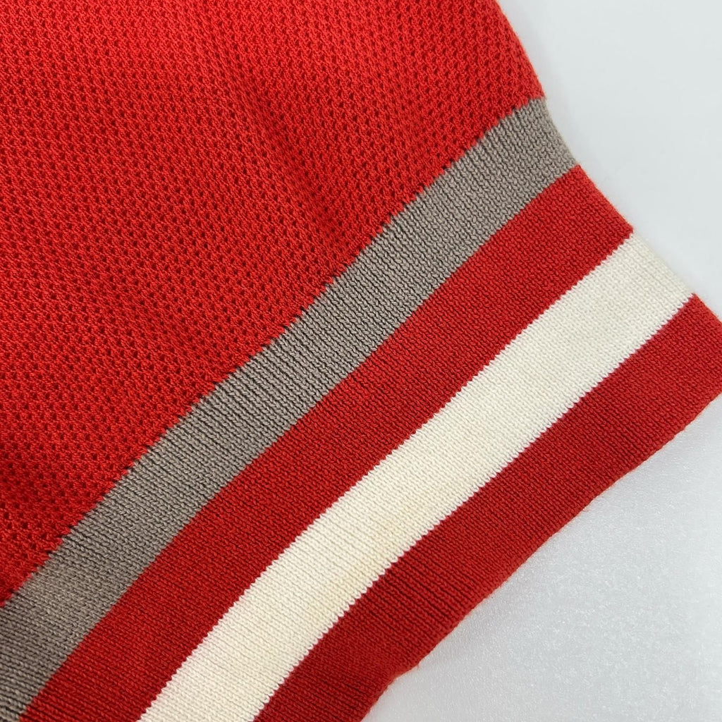 Hermes Red Cotton Mock Neck T-Shirt XL — view 7