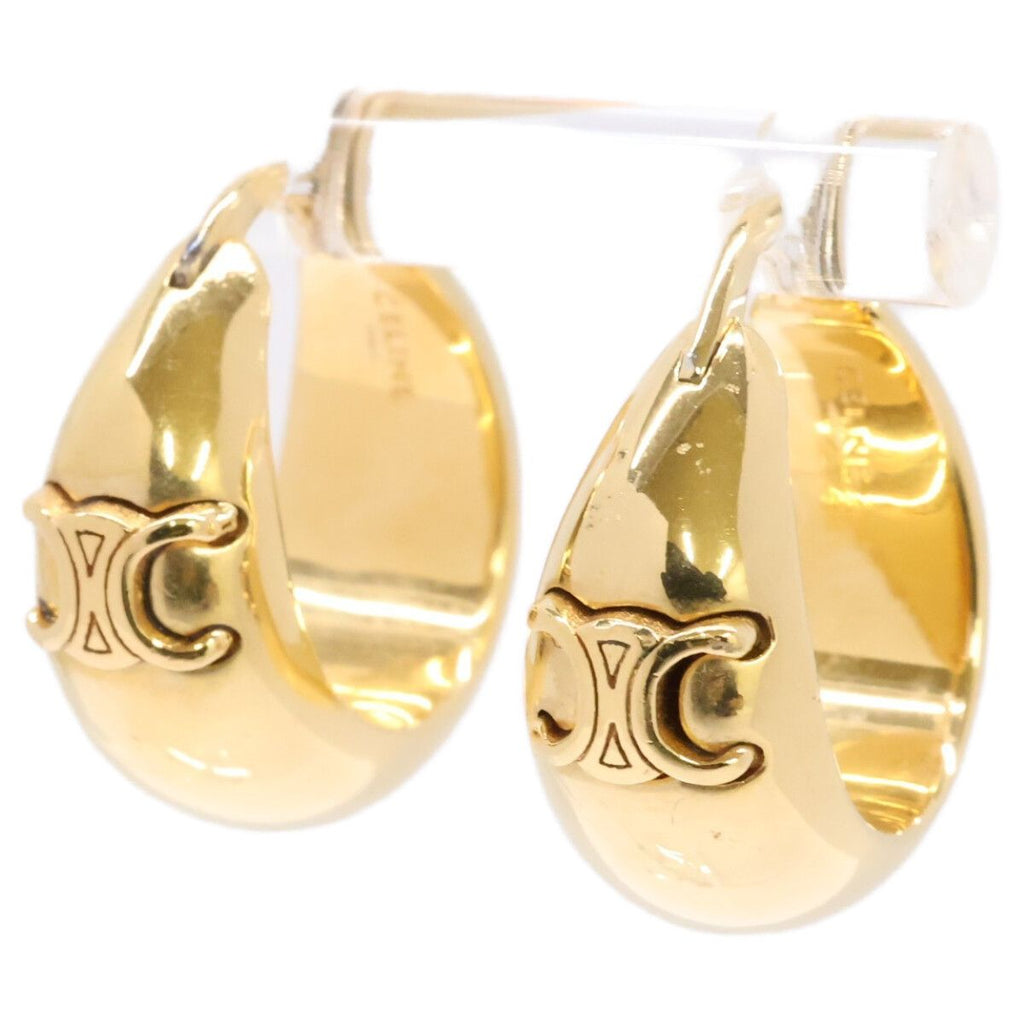 Celine Triomphe Gold Hoop Earring — view 2
