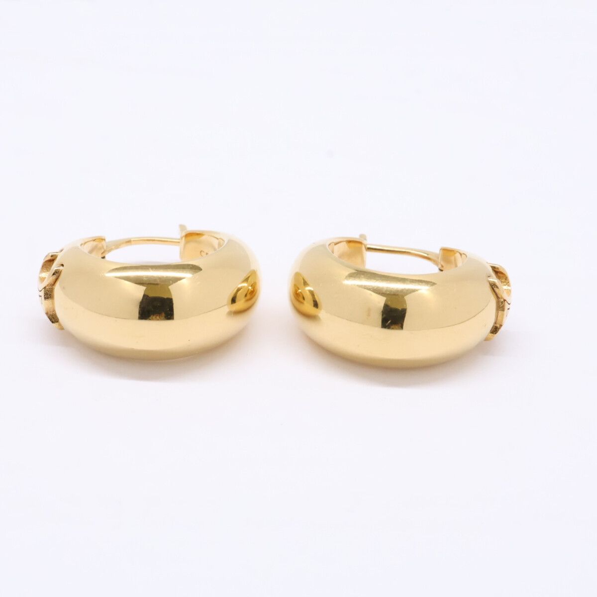 Celine Triomphe Gold Hoop Earring — view 7