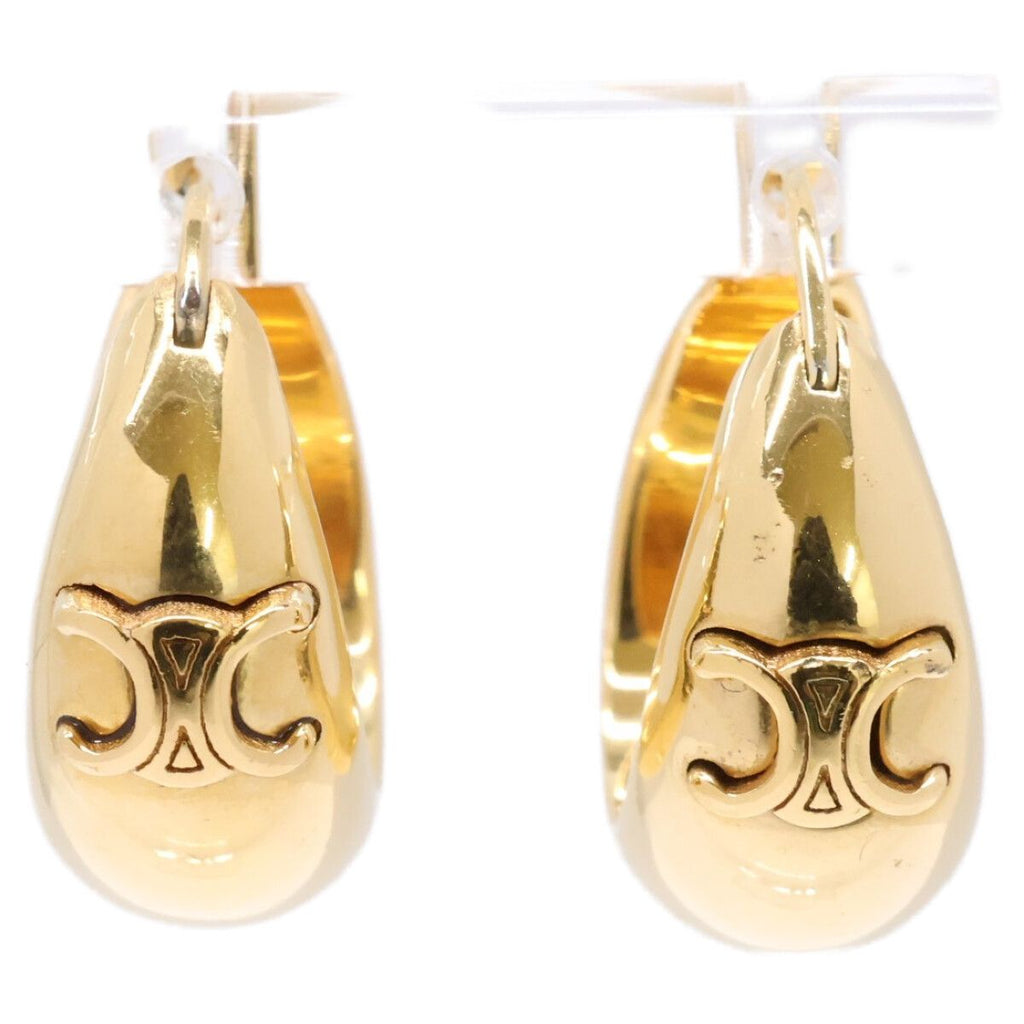 Celine Triomphe Gold Hoop Earring