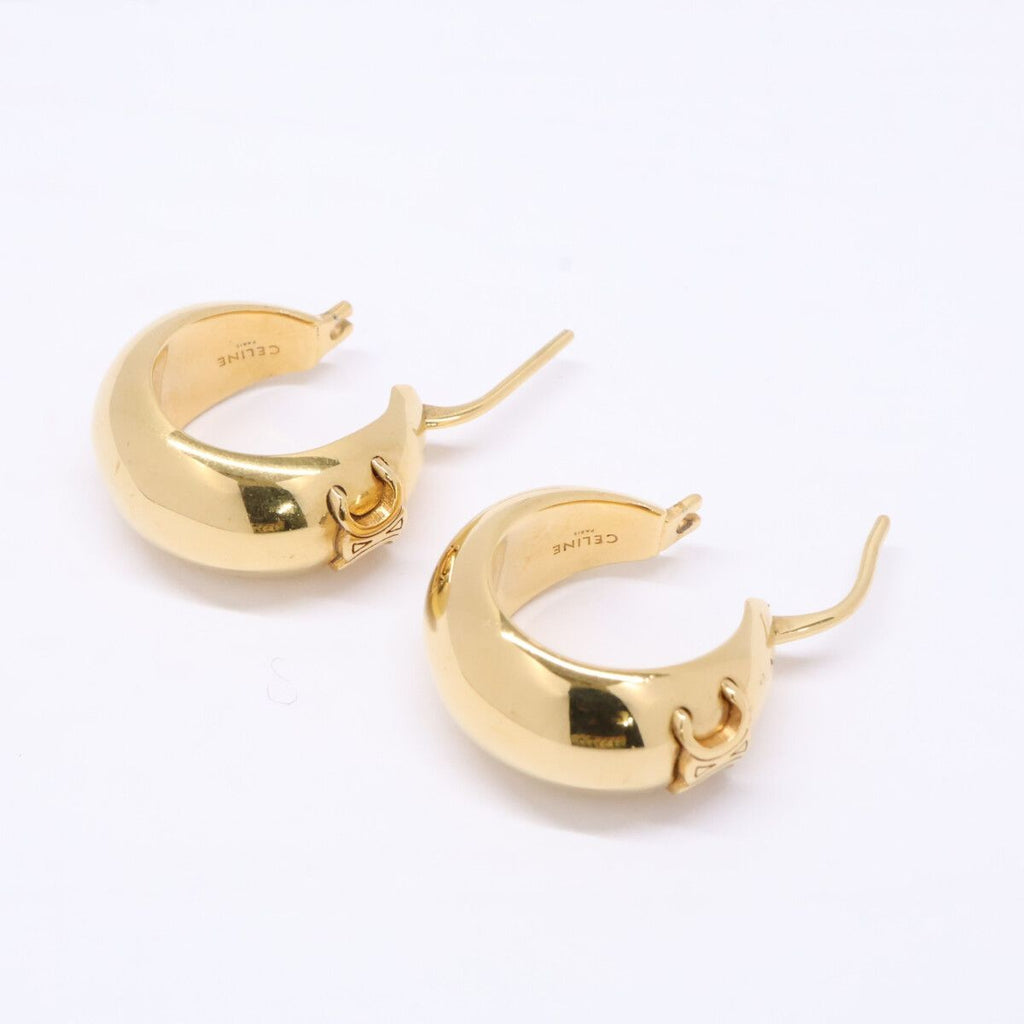 Celine Triomphe Gold Hoop Earring — view 5