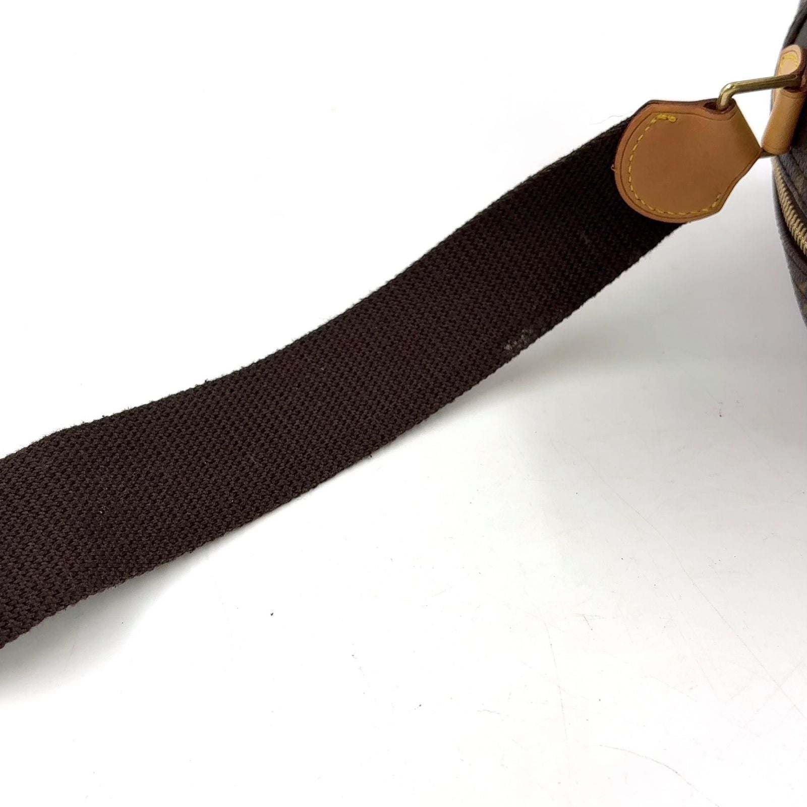 Louis Vuitton Reporter PM Monogram Leather Brown Light Shoulder Bag Gold — view 8