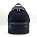 Dior Rider Oblique Jacquard Fabric Black Backpack Silver