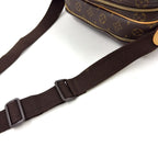 Louis Vuitton Reporter PM Monogram Leather Brown Light Shoulder Bag Gold — view 7