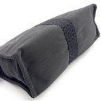Hermes Her Line Second Pouch MM Nylon Canvas Gray Clutch Silver — view 6