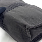 Hermes Her Line Second Pouch MM Nylon Canvas Gray Clutch Silver — view 7