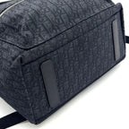 Dior Rider Oblique Jacquard Fabric Black Backpack Silver — view 8