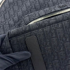Dior Rider Oblique Jacquard Fabric Black Backpack Silver — view 9