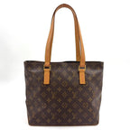 Louis Vuitton Cabas Piano Monogram Leather Brown Light Tote Gold