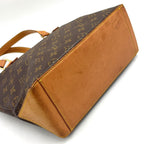 Louis Vuitton Cabas Piano Monogram Leather Brown Light Tote Gold — view 5