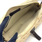 Louis Vuitton Juliette MM Monogram Mini Khaki Leather Canvas Dark Brown Beige — view 3