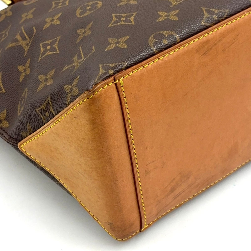 Louis Vuitton Cabas Piano Monogram Leather Brown Light Tote Gold — view 8