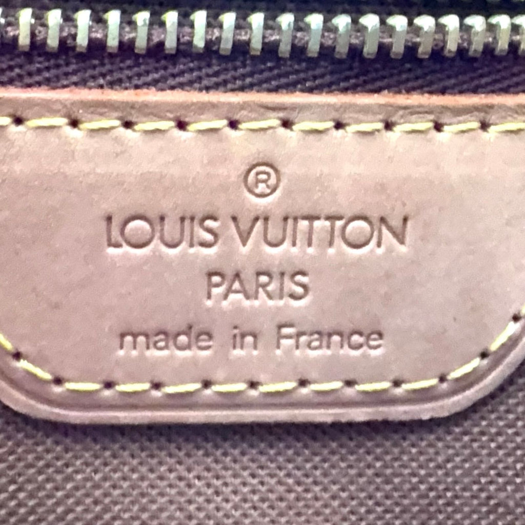 Louis Vuitton Cabas Piano Monogram Leather Brown Light Tote Gold — view 4