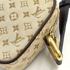 Louis Vuitton Juliette MM Monogram Mini Khaki Leather Canvas Dark Brown Beige — view 8