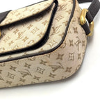 Louis Vuitton Juliette MM Monogram Mini Khaki Leather Canvas Dark Brown Beige — view 6