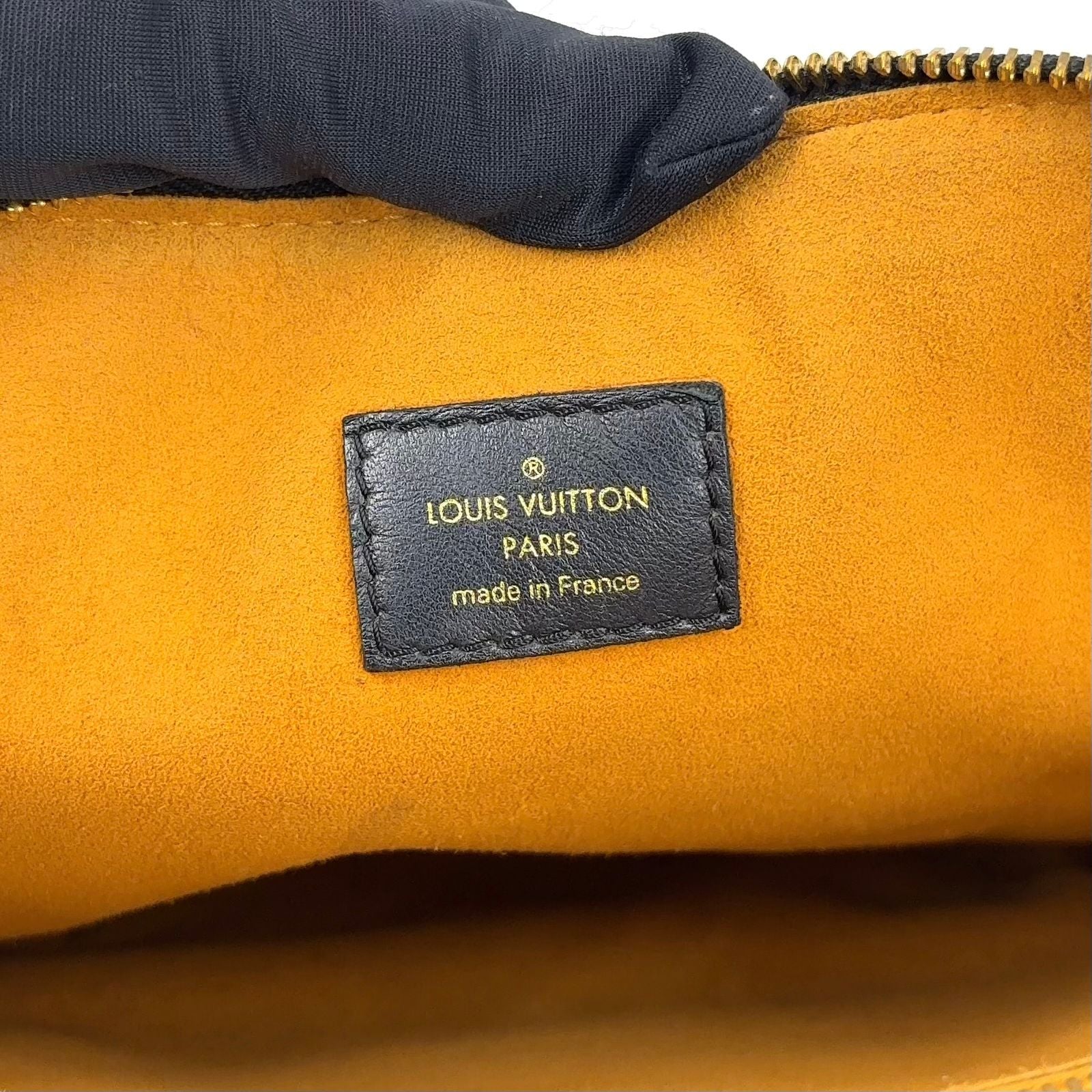 Louis Vuitton PM Monogram Embossed Lambskin Black Shoulder Bag Gold — view 4