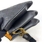Louis Vuitton PM Monogram Embossed Lambskin Black Shoulder Bag Gold — view 8