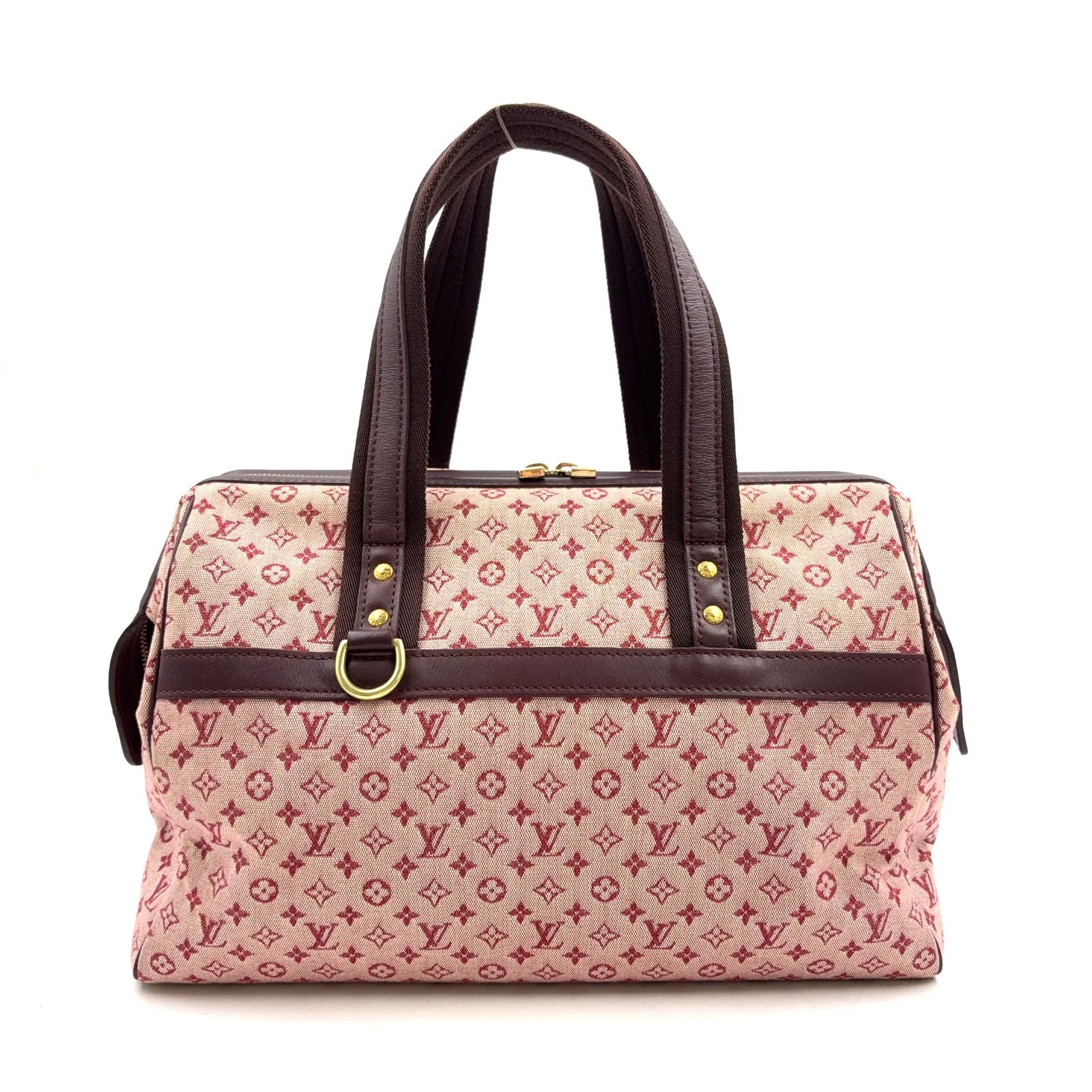 Louis Vuitton Josephine GM Monogram Mini Cerise Leather Canvas Bordeaux Handbag