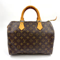 Louis Vuitton Speedy 30 Monogram Leather Brown Light Handbag Gold