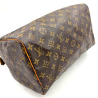 Louis Vuitton Speedy 30 Monogram Leather Brown Light Handbag Gold — view 8