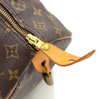 Louis Vuitton Speedy 30 Monogram Leather Brown Light Handbag Gold — view 9