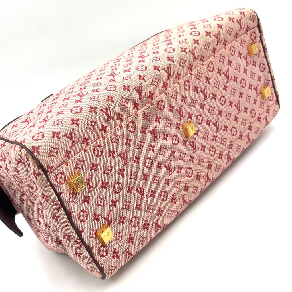 Louis Vuitton Josephine GM Monogram Mini Cerise Leather Canvas Bordeaux Handbag — view 5