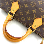 Louis Vuitton Speedy 30 Monogram Leather Brown Light Handbag Gold — view 6