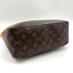 Louis Vuitton Looping GM Monogram Leather Brown Light Shoulder Bag Gold — view 8