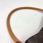 Louis Vuitton Looping GM Monogram Leather Brown Light Shoulder Bag Gold — view 6