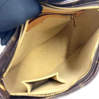 Louis Vuitton Looping MM Monogram Leather Brown Light Handbag Gold — view 3
