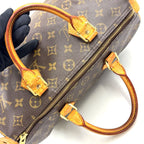 Louis Vuitton Speedy 30 Monogram Leather Brown Light Handbag Gold — view 7