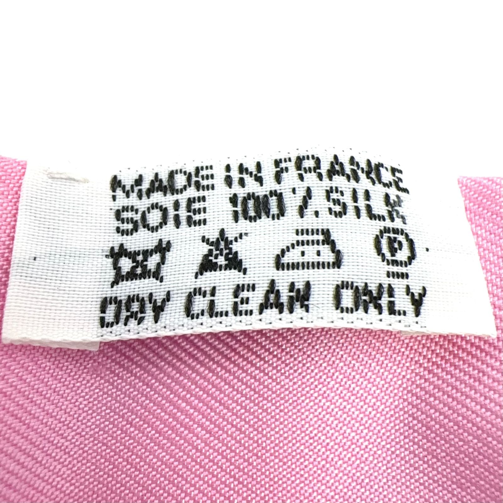Hermes Twilly Bolduc Silk Pink Light Purple Scarf — view 4