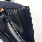 Loewe Vintage Flap Calfskin Black Shoulder Bag Gold — view 9