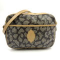 Saint Laurent Giraffe Pattern YSL Logo Calfskin Brown Beige Shoulder Bag Gold