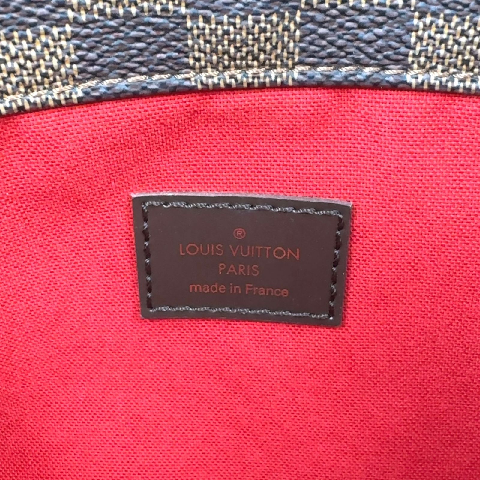 Louis Vuitton Blue Msbeli PM Damier Ebene Leather Brown Shoulder Bag Gold — view 4