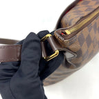 Louis Vuitton Blue Msbeli PM Damier Ebene Leather Brown Shoulder Bag Gold — view 7