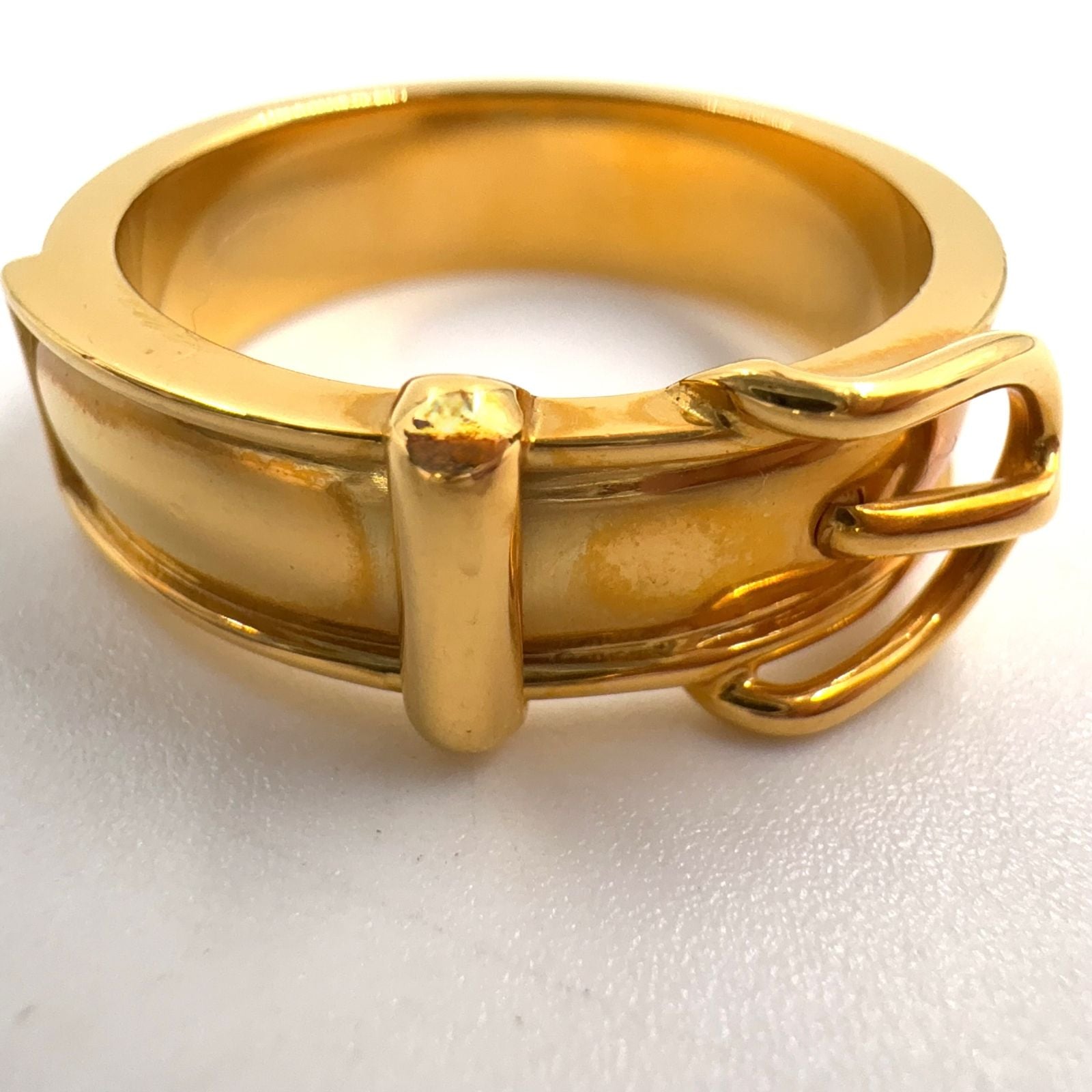 Hermes Ceinture Metal Gold Scarf Ring — view 9
