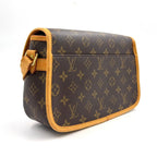 Louis Vuitton Sologne Monogram Leather Brown Light Shoulder Bag Gold — view 2