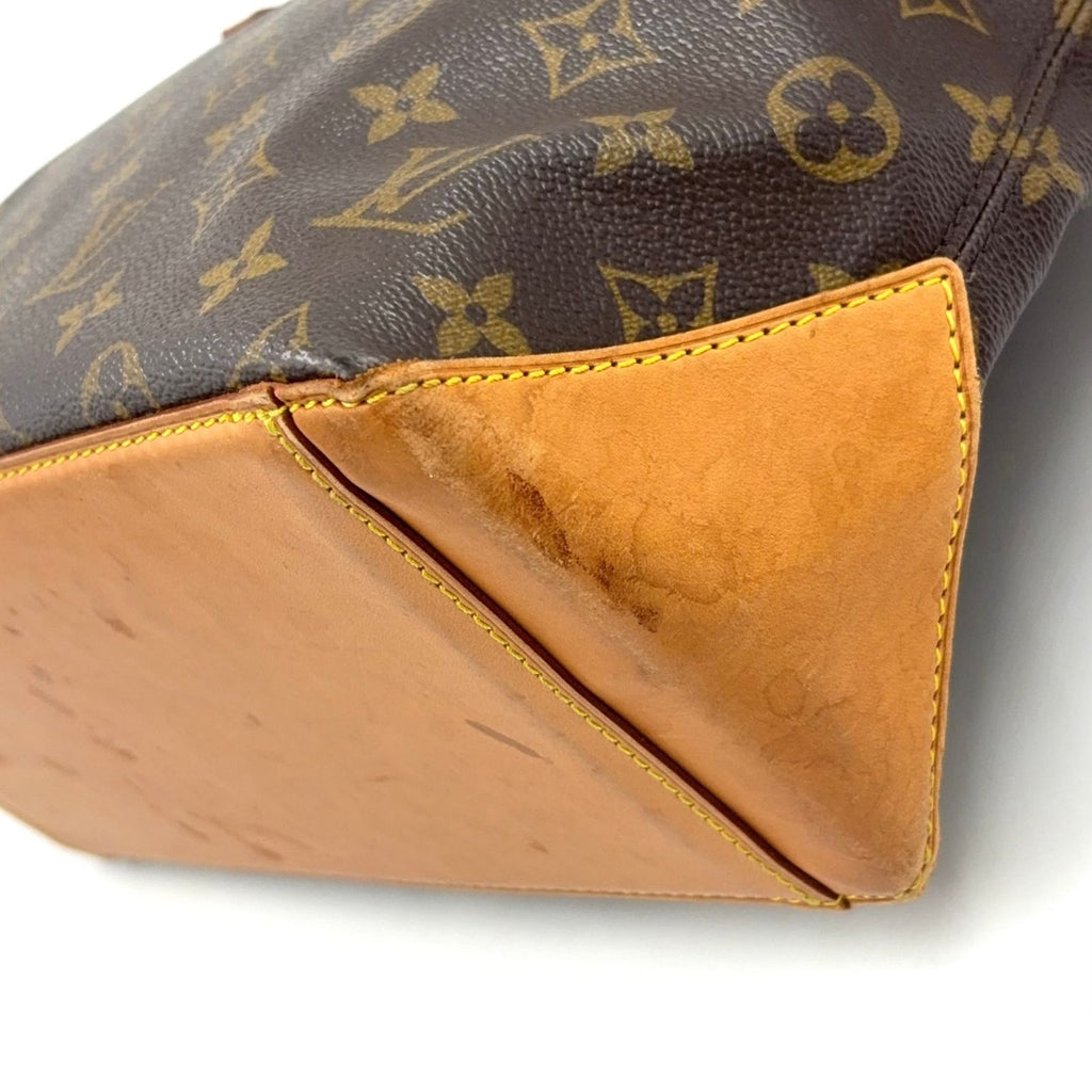 Louis Vuitton Cabas Piano Monogram Leather Brown Light Tote Gold — view 7