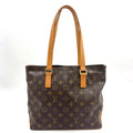 Louis Vuitton Cabas Piano Monogram Leather Brown Light Tote Gold