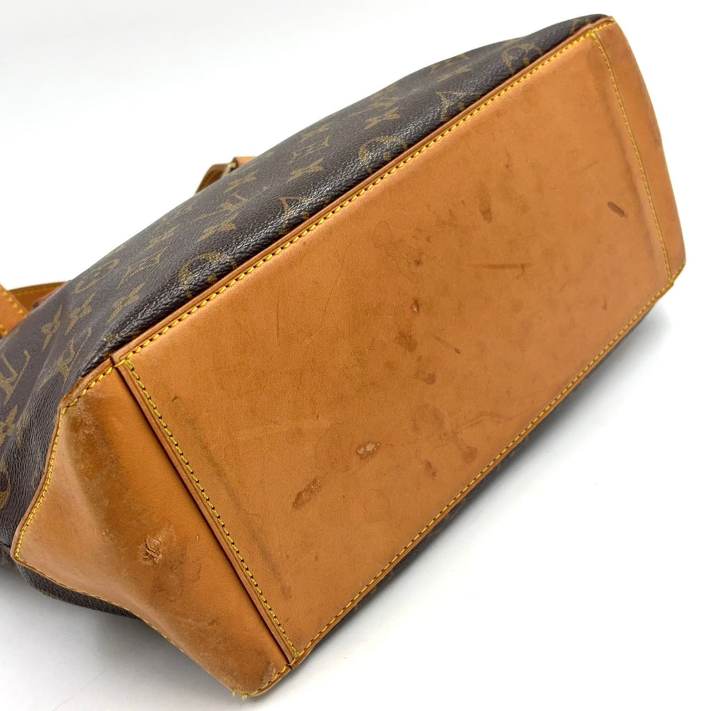Louis Vuitton Cabas Piano Monogram Leather Brown Light Tote Gold — view 5