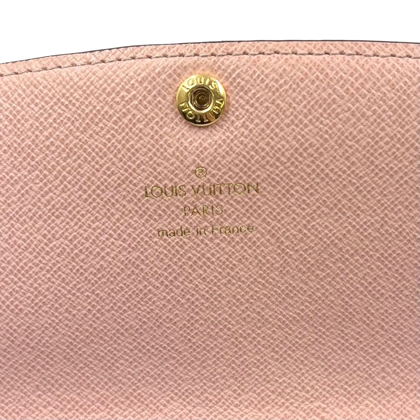 Louis Vuitton Portefeuille Emily Monogram Initials Leather Brown Light Pink — view 4