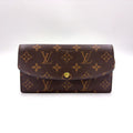 Louis Vuitton Portefeuille Emily Monogram Initials Leather Brown Light Pink
