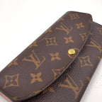 Louis Vuitton Portefeuille Emily Monogram Initials Leather Brown Light Pink — view 6