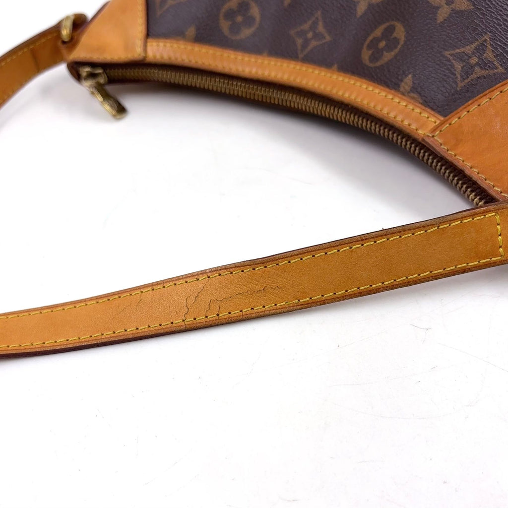 Louis Vuitton Odeon PM Monogram Leather Brown Light Shoulder Bag Gold — view 7